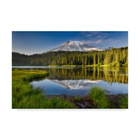 Michael Blanchette Photography 'Reflection Lake Vista' Canvas Art,30x47